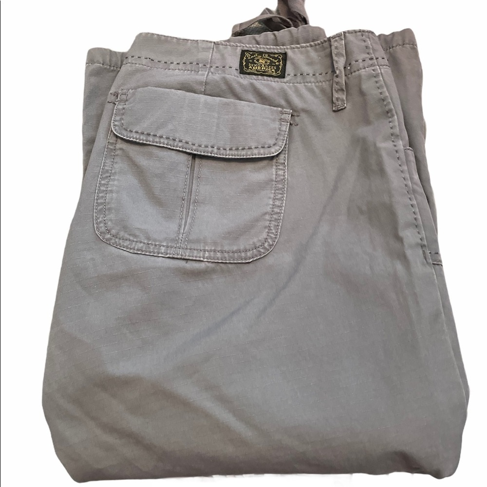 Lucky Brand Dungarees Capris Tie Legs Gray 8/29